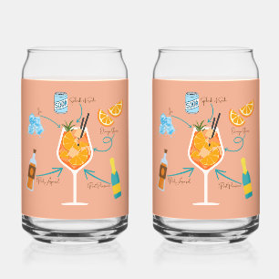 Vaso Con Forma De Lata Receta de Aperol