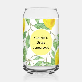 Vaso Con Forma De Lata Receta de limonada estilo campestre 