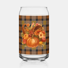 Vaso Con Forma De Lata Recolección de Acción de Gracias en otoño