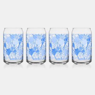 Vaso Con Forma De Lata Red Neuronal Neuronas Azules