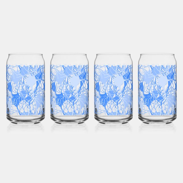 Vaso Con Forma De Lata Red Neuronal Neuronas Azules (Anverso)