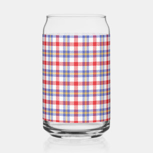 Vaso Con Forma De Lata Red Plaid