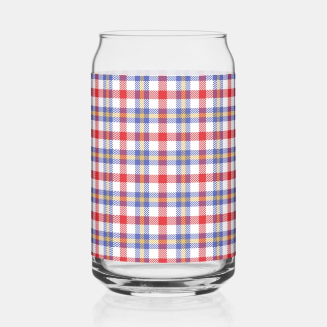 Vaso Con Forma De Lata Red Plaid (Anverso)