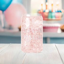 Vaso Con Forma De Lata Redneck Princesa brillante texto rosado
