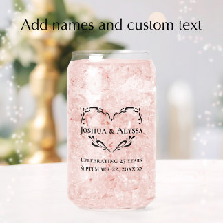 Vaso Con Forma De Lata Regalo de aniversario con texto personalizado