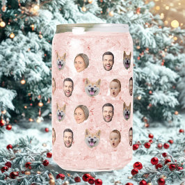 Vaso Con Forma De Lata Regalo de familia de fotos de cara de personalizad