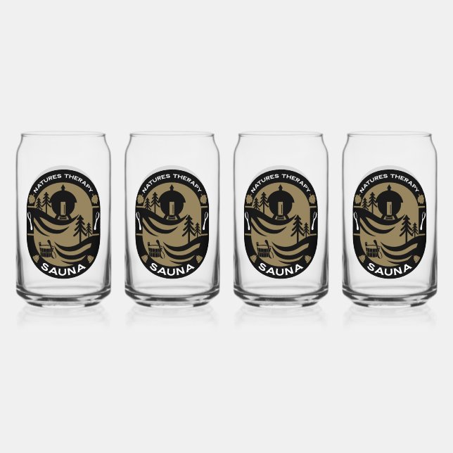 Vaso Con Forma De Lata regalo de la sauna de lujo (Anverso)