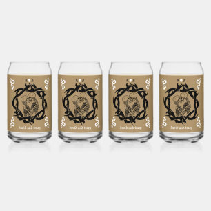 Vaso Con Forma De Lata Regalo de los amantes románticos y oscuros del gót