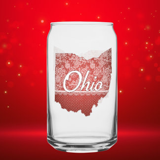 Vaso Con Forma De Lata Regalo de recuerdo de Ohio para ella