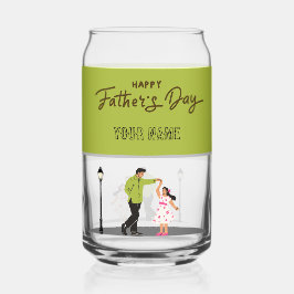 Vaso Con Forma De Lata Regalo del Día del Padre para Papá | Foto y Nombre