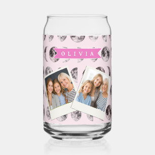 Vaso Con Forma De Lata Regalo Personalizado de Nombre Celestial con Fases