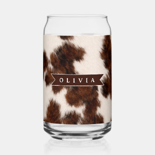 Vaso Con Forma De Lata Regalo Personalizado de Vaquera con Estampado de V