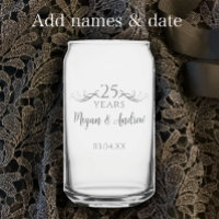 Regalo personalizado moderno para el 25 aniversari