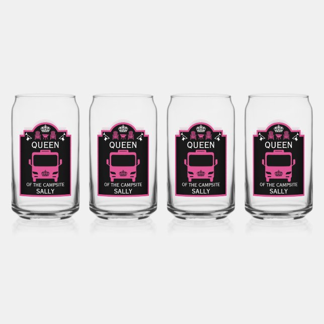 Vaso Con Forma De Lata Reina Del Campamento (Anverso)