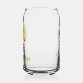 Vaso Con Forma De Lata Reno de Navidad Alegre y Brillante