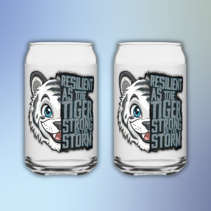 Vaso Con Forma De Lata Resistente como el tigre  