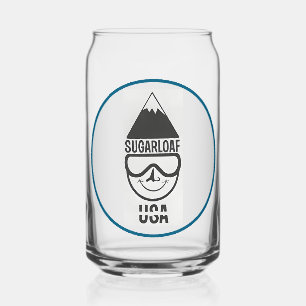 Vaso Con Forma De Lata Resort de esquí Vintage Sugarloaf en Maine, Nueva