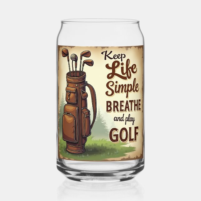 Vaso Con Forma De Lata Respirar Y Jugar Golf (Reverso )
