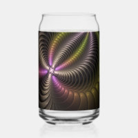Resumen brillante Trippy Colorido arte fractal 3D