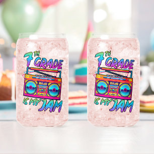 Vaso Con Forma De Lata Rétro 80s 7º Grado Es Mi Pasatiempo Favorito Regre