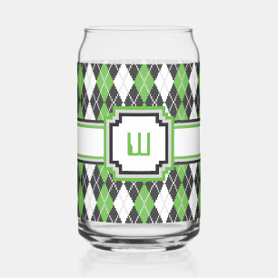 Vaso Con Forma De Lata Retro Argyle