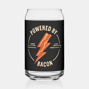 Vaso Con Forma De Lata Retro Bacon Lover Funny Food Design con Lightning
