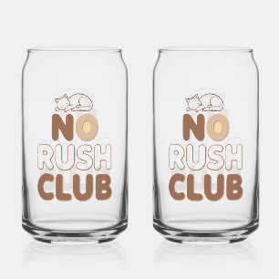 Vaso Con Forma De Lata Retro "Club Sin Prisa" para Relajarse