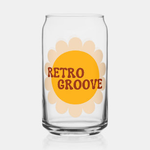 Vaso Con Forma De Lata Retro Groove Puede Vidrio