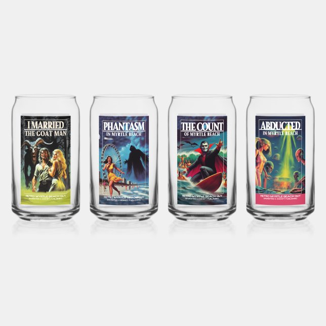 Vaso Con Forma De Lata Retro Myrtle Beach Guy Horror Series (Anverso)