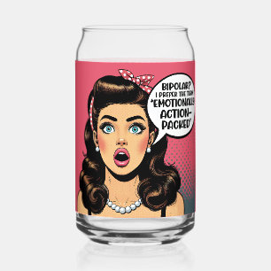 Vaso Con Forma De Lata Retro Pinup_ Action Packed