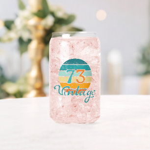 Vaso Con Forma De Lata Retro Sunset 73 Vintage Distressed