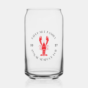 Vaso Con Forma De Lata Reunión Familiar Langosta Hervida Personalizada
