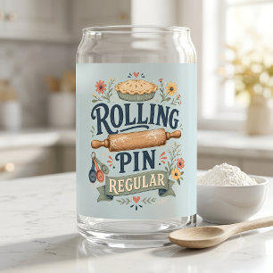 Vaso Con Forma De Lata Rodillo de Amasar Regular Cottage Baker