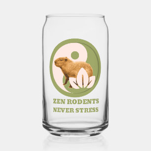Vaso Con Forma De Lata Roedores Zen Nunca Estrés Humor de Capybara