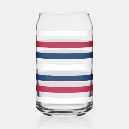 Vaso Con Forma De Lata Rojo, blanco y azul