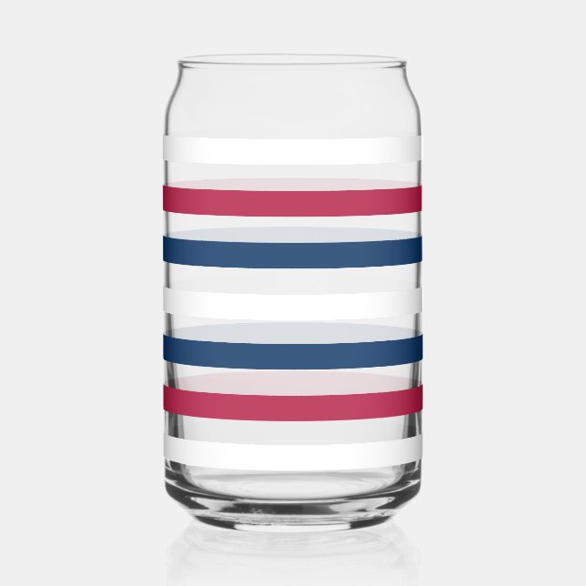 Vaso Con Forma De Lata Rojo, blanco y azul (Anverso)