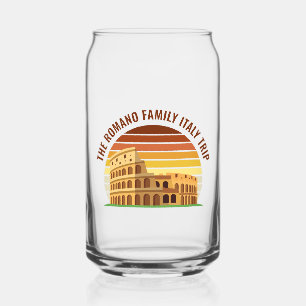 Vaso Con Forma De Lata Roma Italia Personalizado de viaje familiar Coloss