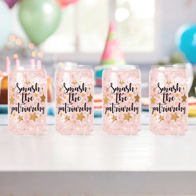 Vaso Con Forma De Lata ¡Rompa El Patriarcado! Lentes (Insitu (Cumpleaños))