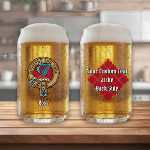 Vaso Con Forma De Lata Rosa de clan Escudo sobre Tartán