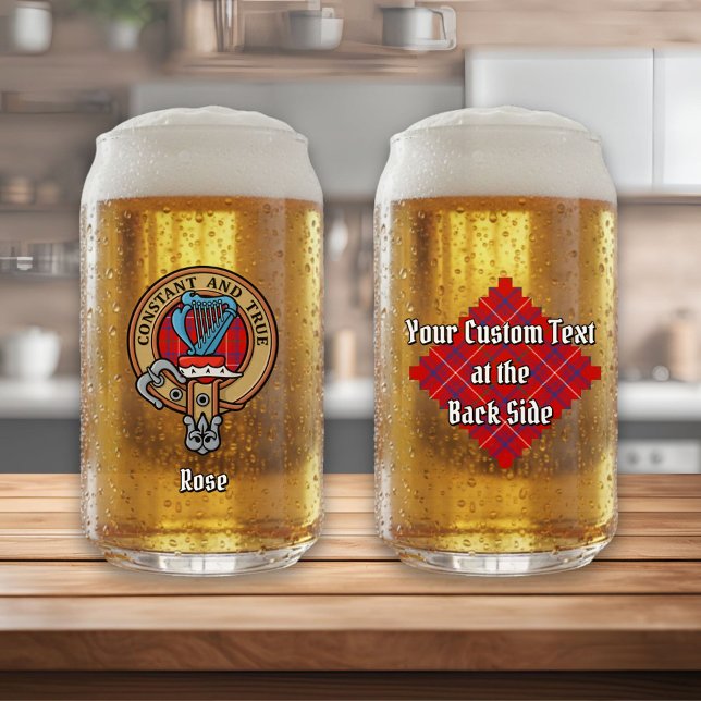 Vaso Con Forma De Lata Rosa de clan Escudo sobre Tartán (Subido por el creador)