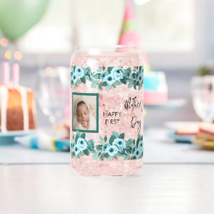 Vaso Con Forma De Lata Rosa de Greenery para el Primer Día de la Madre co
