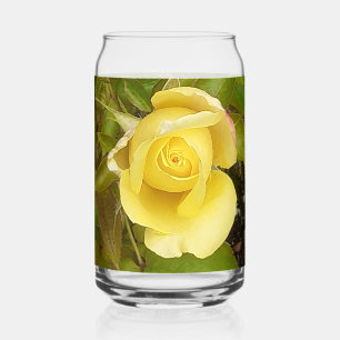 Vaso Con Forma De Lata Rosebud amarillo