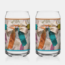 Vaso Con Forma De Lata Rust Bow Soda Glass  