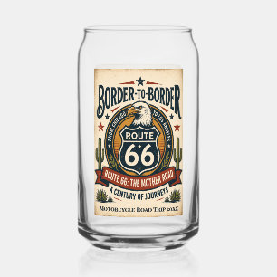 Vaso Con Forma De Lata Ruta 66 Americana Vintage de Frontera a Frontera