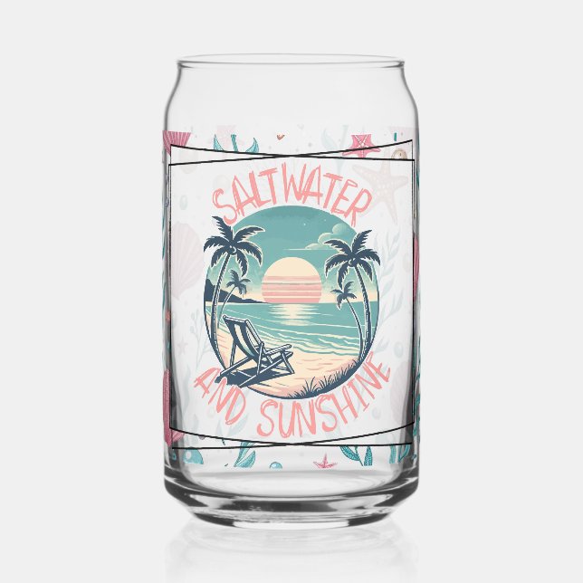 Vaso Con Forma De Lata Saltwater and Sunshine (Izquierda)