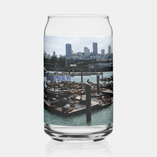 Vaso Con Forma De Lata San Francisco y Pier 39