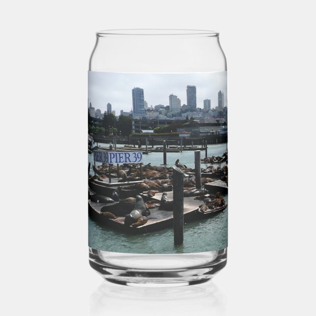 Vaso Con Forma De Lata San Francisco y Pier 39 (Anverso)