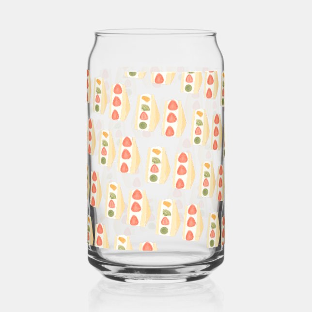 Vaso Con Forma De Lata Sándwiches De Frutas Y Postres De Crema (Anverso)