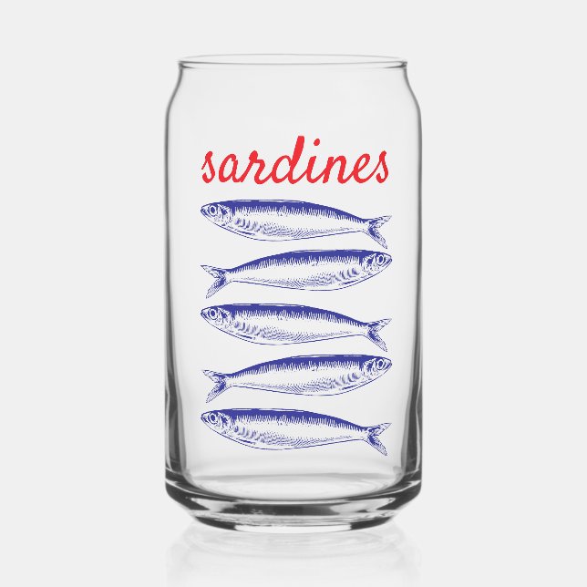 Vaso Con Forma De Lata Sardinas (Reverso )