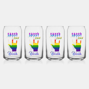 Vaso Con Forma De Lata Sassy desde el nacimiento